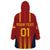 Custom Spain Football Wearable Blanket Hoodie Go La Rojita - Wonder Print Shop