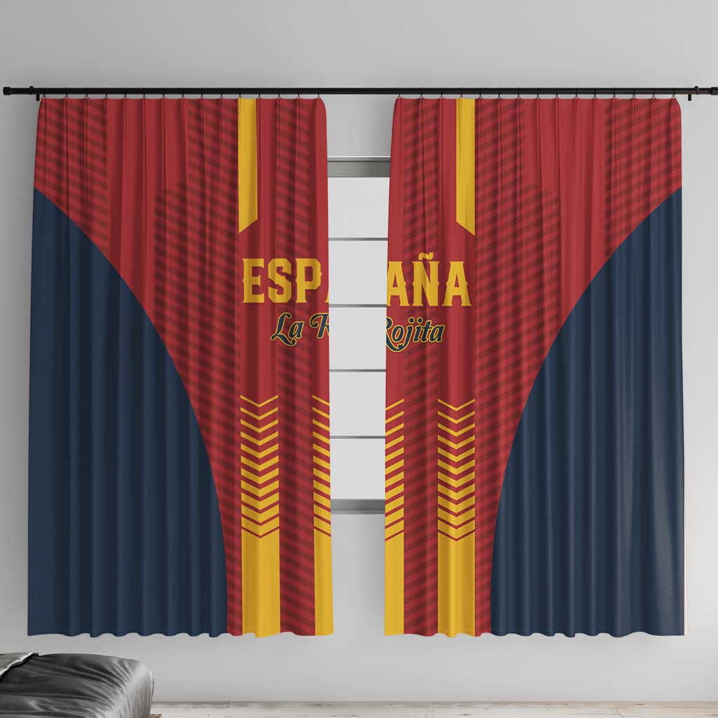 Spain Football Window Curtain Go La Rojita - Wonder Print Shop