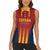 Custom Spain Football Women Sleeveless Polo Shirt Go La Rojita - Wonder Print Shop