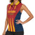 Custom Spain Football Women Sleeveless Polo Shirt Go La Rojita - Wonder Print Shop