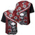 Hawaii Halloween Baseball Jersey Hibiscus Skull Kakau Pattern - Wonder Print Shop