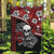 Hawaii Halloween Garden Flag Hibiscus Skull Kakau Pattern - Wonder Print Shop