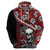 Hawaii Halloween Hoodie Hibiscus Skull Kakau Pattern - Wonder Print Shop