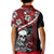 Hawaii Halloween Kid Polo Shirt Hibiscus Skull Kakau Pattern - Wonder Print Shop