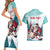 Personalized Canada Santa Playing Hockey Couples Matching Short Sleeve Bodycon Dress and Hawaiian Shirt - Wonder Print Shop