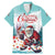 Personalized Canada Santa Playing Hockey Family Matching Mermaid Dress and Hawaiian Shirt - Wonder Print Shop