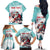 Personalized Canada Santa Playing Hockey Family Matching Off The Shoulder Long Sleeve Dress and Hawaiian Shirt - Wonder Print Shop