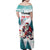 Personalized Canada Santa Playing Hockey Family Matching Off Shoulder Maxi Dress and Hawaiian Shirt - Wonder Print Shop