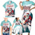 Personalized Canada Santa Playing Hockey Family Matching Short Sleeve Bodycon Dress and Hawaiian Shirt - Wonder Print Shop