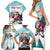 Personalized Canada Santa Playing Hockey Family Matching Short Sleeve Bodycon Dress and Hawaiian Shirt - Wonder Print Shop