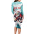 Personalized Canada Santa Playing Hockey Long Sleeve Bodycon Dress - Wonder Print Shop