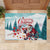 Canada Santa Playing Hockey Rubber Doormat