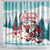 Canada Santa Playing Hockey Shower Curtain