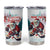 Personalized Canada Santa Playing Hockey Tumbler Cup