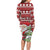 Personalized Canada Christmas Long Sleeve Bodycon Dress Maple Leaf Pattern - Wonder Print Shop