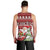 Personalized Canada Christmas Men Tank Top Maple Leaf Pattern - Wonder Print Shop