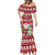 Personalized Canada Christmas Mermaid Dress Maple Leaf Pattern - Wonder Print Shop