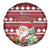 Canada Christmas Spare Tire Cover Maple Leaf Pattern