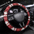 Canada Christmas Steering Wheel Cover Maple Leaf Pattern