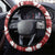 Canada Christmas Steering Wheel Cover Maple Leaf Pattern