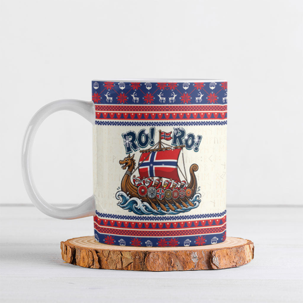 Norge Christmas Ceramic Mug Ro Ro Viking Santa Claus