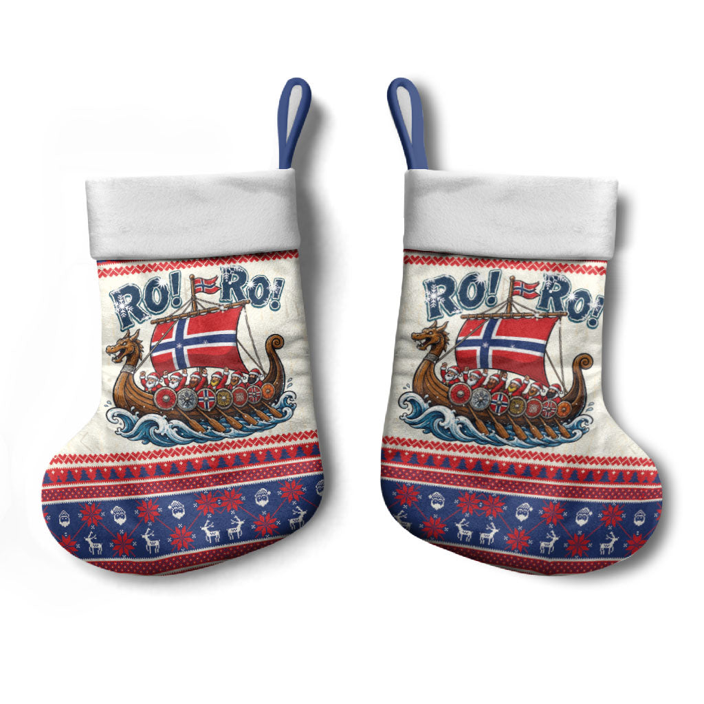 Norge Christmas Stocking Ro Ro Viking Santa Claus