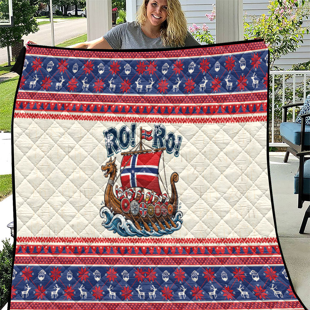 Norge Christmas Quilt Ro Ro Viking Santa Claus