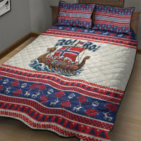 Norge Christmas Quilt Bed Set Ro Ro Viking Santa Claus