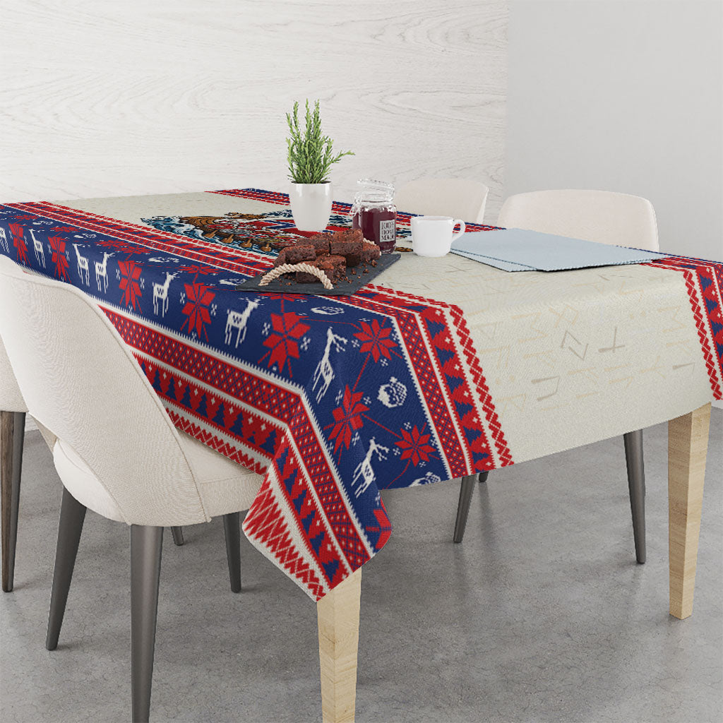 Norge Christmas Tablecloth Ro Ro Viking Santa Claus