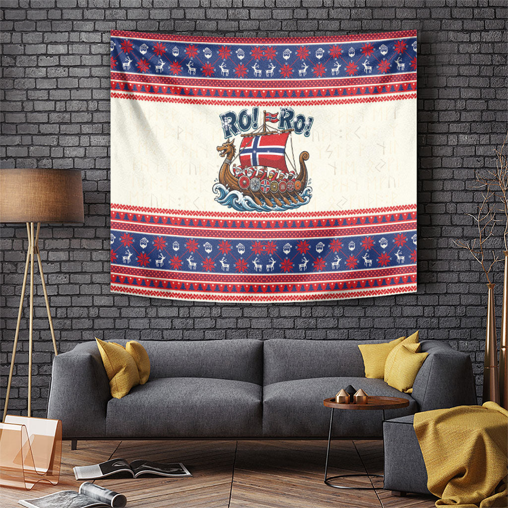 Norge Christmas Tapestry Ro Ro Viking Santa Claus