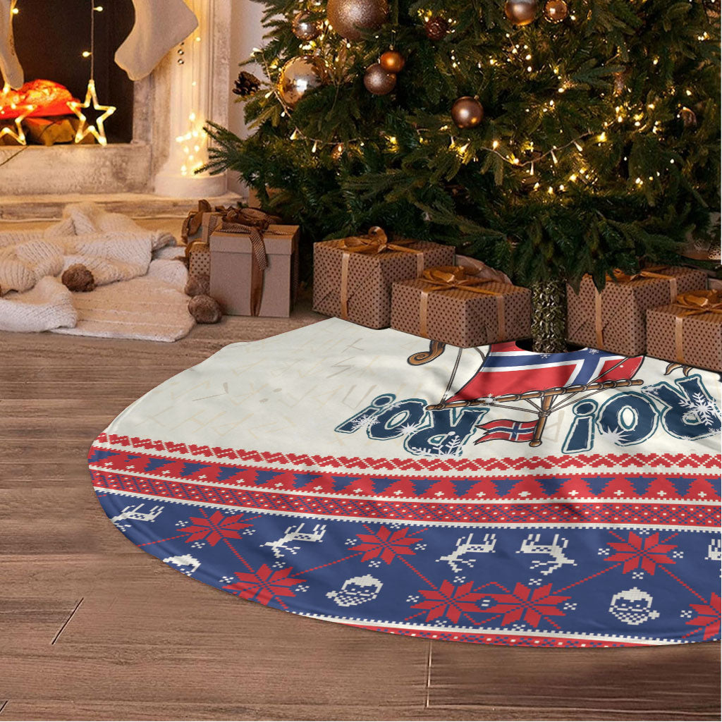 Norge Christmas Tree Skirt Ro Ro Viking Santa Claus
