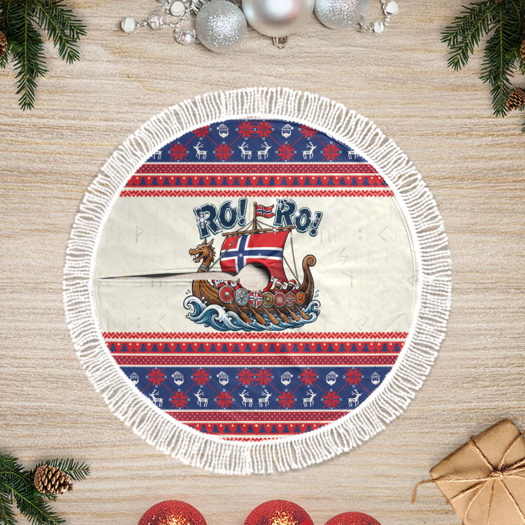 Norge Christmas Tree Skirt Ro Ro Viking Santa Claus