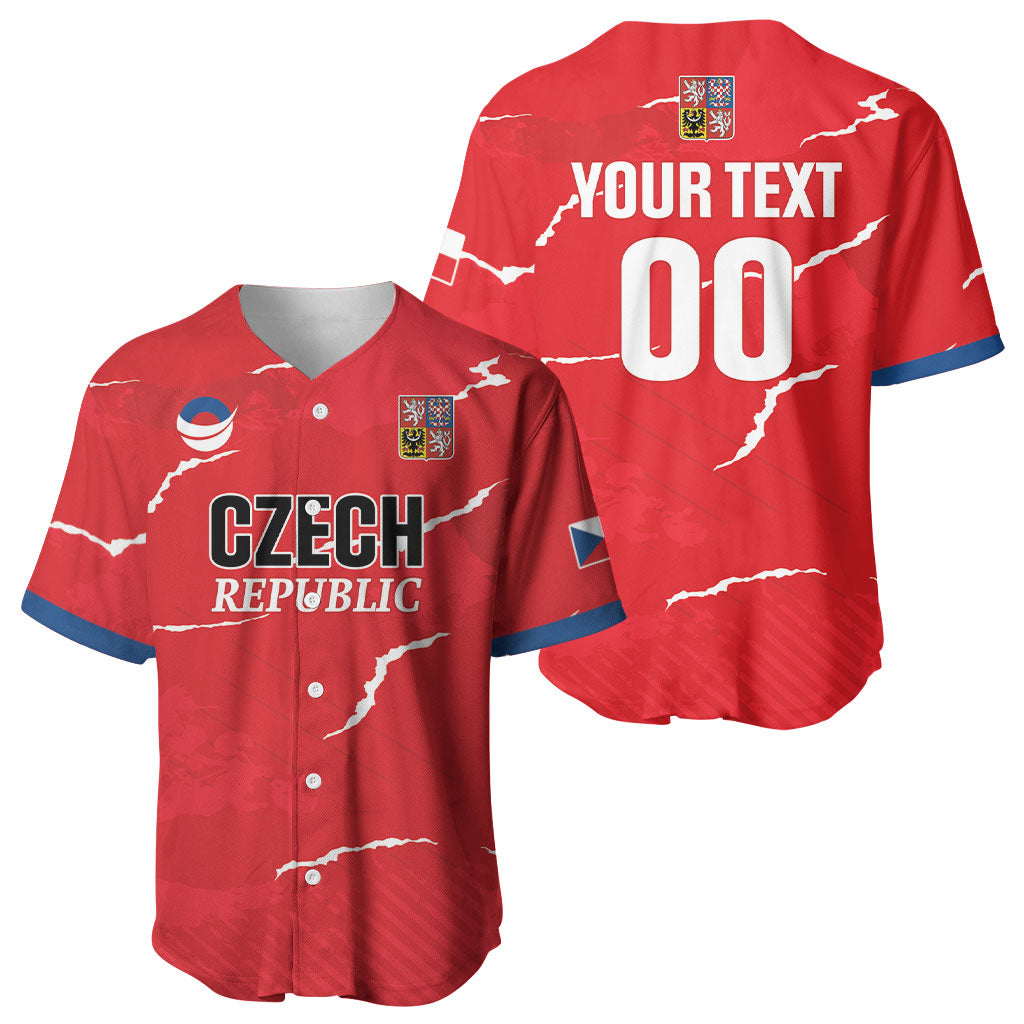 Custom Handball Czech Republic Baseball Jersey Go Champions