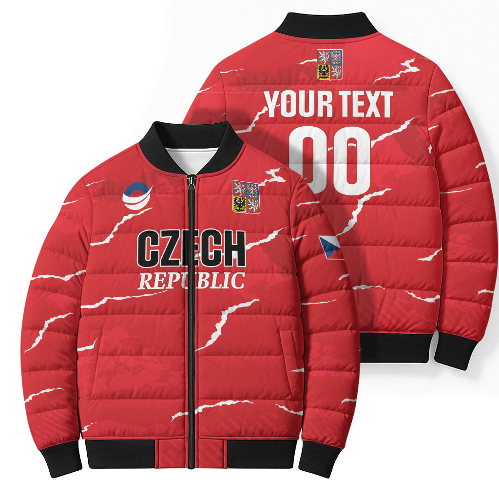 Custom Handball Czech Republic Bomber Puffer Jacket Go Champions