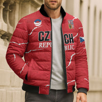 Custom Handball Czech Republic Bomber Puffer Jacket Go Champions