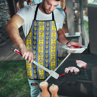 Ukraine Christmas Apron Ukrainian Trident Pattern