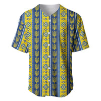 Ukraine Christmas Baseball Jersey Ukrainian Trident Pattern