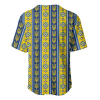 Ukraine Christmas Baseball Jersey Ukrainian Trident Pattern