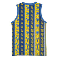Ukraine Christmas Basketball Jersey Ukrainian Trident Pattern