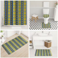 Ukraine Christmas Bathroom Set Ukrainian Trident Pattern