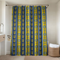 Ukraine Christmas Bathroom Set Ukrainian Trident Pattern