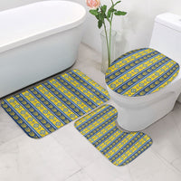 Ukraine Christmas Bathroom Set Ukrainian Trident Pattern