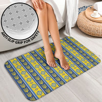 Ukraine Christmas Bathroom Set Ukrainian Trident Pattern