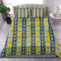 Ukraine Christmas Bedding Set Ukrainian Trident Pattern