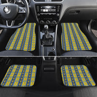 Ukraine Christmas Car Mats Ukrainian Trident Pattern