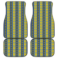 Ukraine Christmas Car Mats Ukrainian Trident Pattern