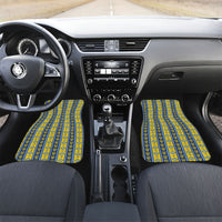 Ukraine Christmas Car Mats Ukrainian Trident Pattern