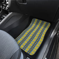 Ukraine Christmas Car Mats Ukrainian Trident Pattern