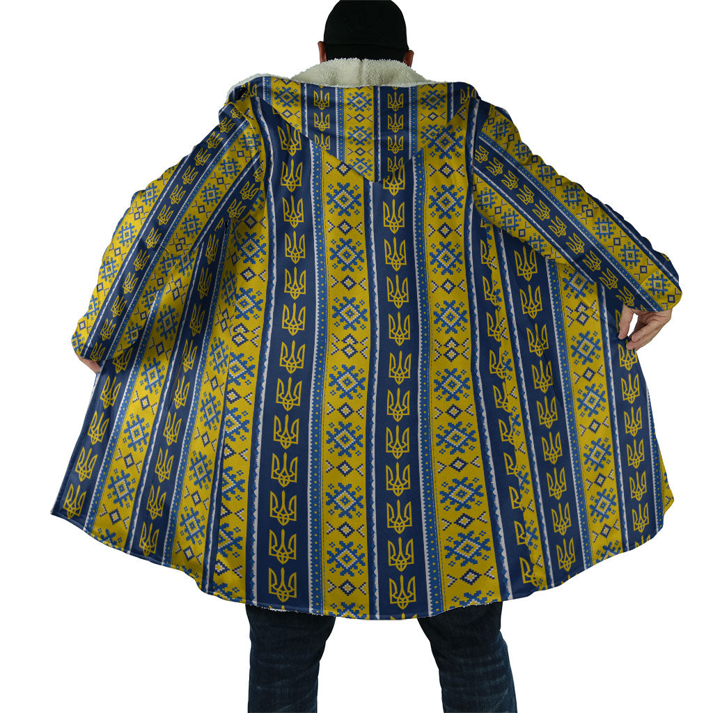 Ukraine Christmas Cloak Ukrainian Trident Pattern