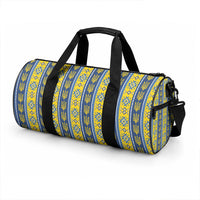 Ukraine Christmas Duffle Bag Ukrainian Trident Pattern